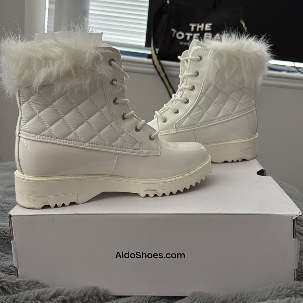 White Aldo Winter Boots